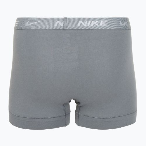 Pánske boxerky Nike Everyday Cotton Stretch Trunk 3 pary black/iron gry/cool grey high shine textured wb