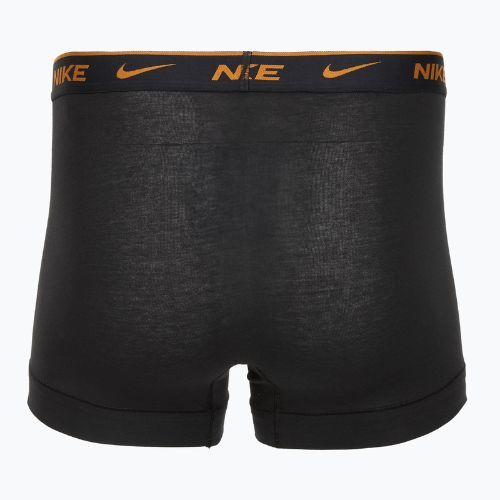 Pánske boxerky Nike Everyday Cotton Stretch Trunk 3 pary black lig crim/des och/deep night logo waistband