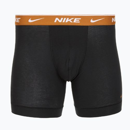 Pánske boxerky Nike Everyday Cotton Stretch 3 pary black light crimsn/desrt ochre/black waistband