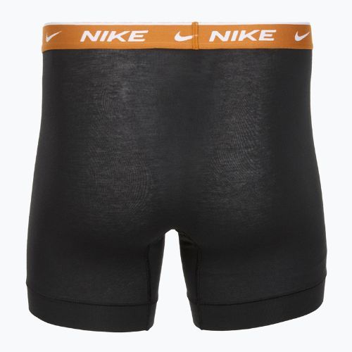 Pánske boxerky Nike Everyday Cotton Stretch 3 pary black light crimsn/desrt ochre/black waistband