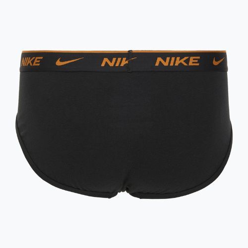 Pánske slipy Nike Everyday Cotton Stretch Brief 3 pary black light crimson/desert ochre/black wb