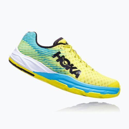 Pánske bežecké topánky HOKA Evo Carbon Rocket citrus/cyan
