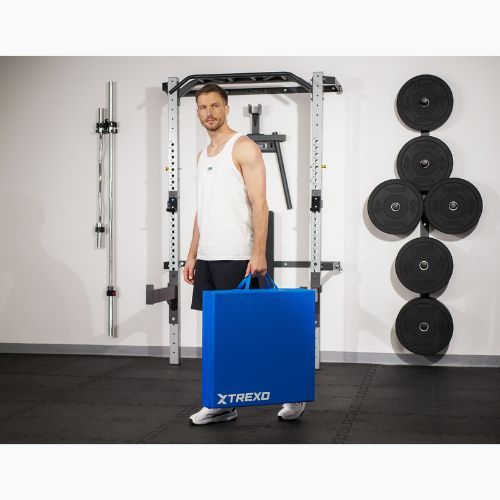 Skladací gymnastický matrac TREXO 180 x 60 x 5 cm blue