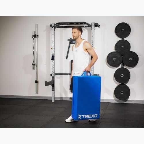 Skladací gymnastický matrac XTREXO 195 x 80 x 5 cm blue