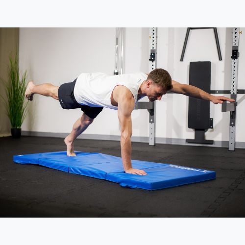 Skladací gymnastický matrac XTREXO 195 x 80 x 5 cm blue