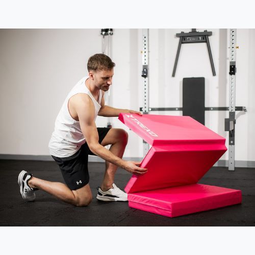 Skladací gymnastický matrac XTREXO 195 x 80 x 5 cm pink