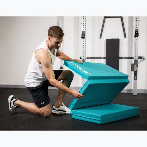 Skladací gymnastický matrac XTREXO 195 x 80 x 5 cm green