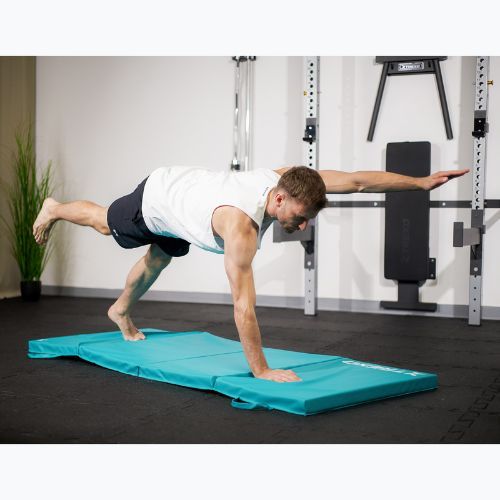 Skladací gymnastický matrac XTREXO 195 x 80 x 5 cm green