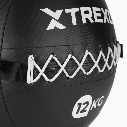 Medicimbalová lopta XTREXO Wall Ball 12 kg black