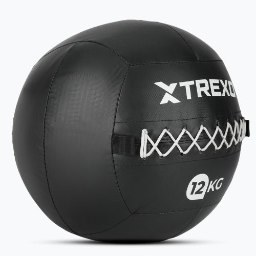 Medicimbalová lopta XTREXO Wall Ball 12 kg black