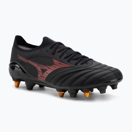Pánske kopačky Mizuno Morelia Neo IV Beta Elite Mix SG black/morelia 40th red/black