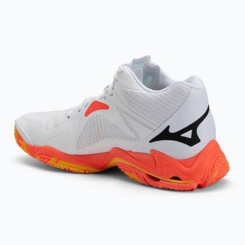 Volejbalové topánky Mizuno Wave Lightning Z8 Mid white/fiery coral 2/citrus