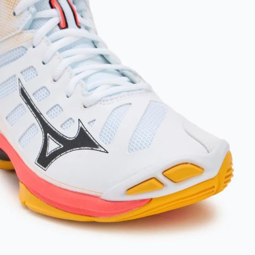 Volejbalové topánky Mizuno Wave Voltage 2 Mid white/fiery coral 2/citrus