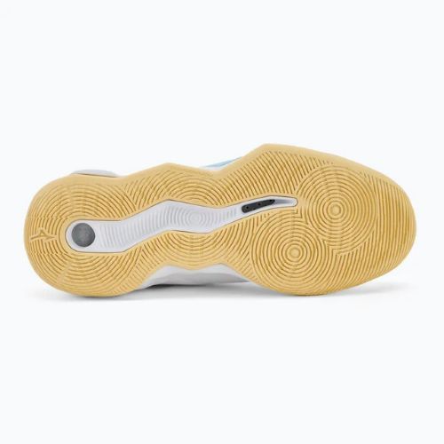 Dámske volejbalové topánky Mizuno Wave Momentum Pro Mid white/calypso coral/pale banana
