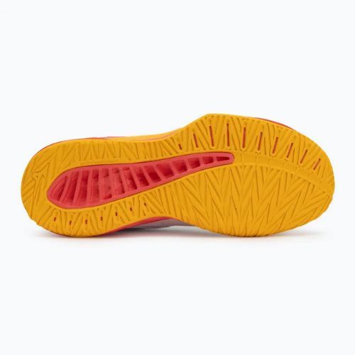 Detské volejbalové topánky Mizuno Lightning Star Z7 white/fiery coral 2/citrus