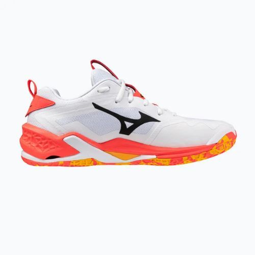 Hádzanárske topánky Mizuno Wave Stealth Neo 2 white/flery coral 2/citrus