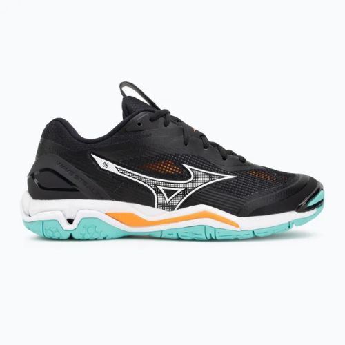 Hádzanárske topánky Mizuno Wave Stealth 6 black/tangelo/ice green