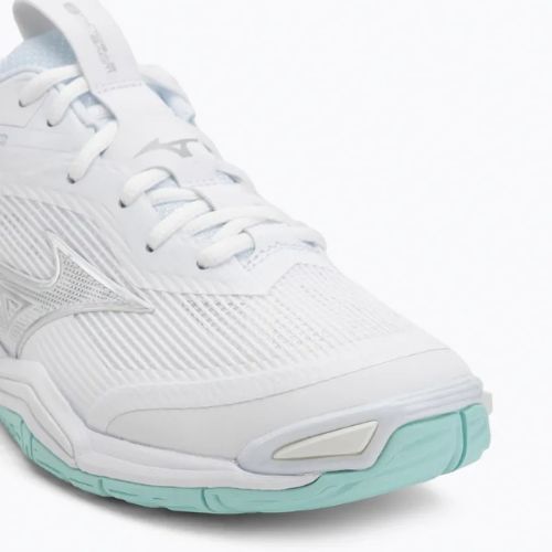 Dámske hádzanárske topánky Mizuno Wave Stealth 6 white/blue tint