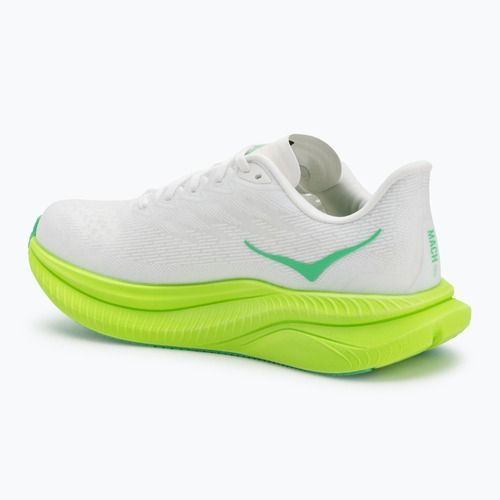 Pánske bežecké topánky HOKA Mach 6 white/neon lime