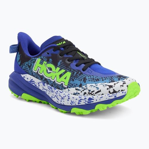 Detské bežecké topánky HOKA Speedgoat 6 night sky/neon lime