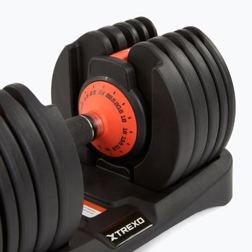 Nastaviteľná činka XTREXO 24kg EVO black
