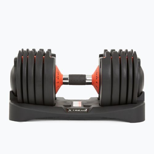 Nastaviteľná činka XTREXO 24kg EVO black