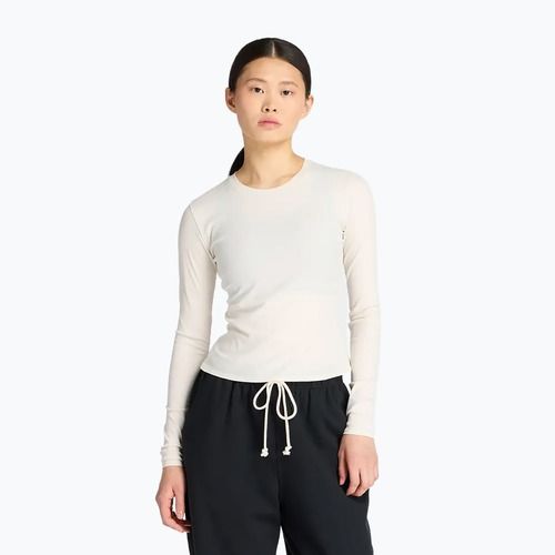 Dámske tričko longsleeve New Balance Micro-Rib white