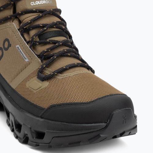Pánske turistické topánky On Cloudrock Mid Waterproof hunter/black