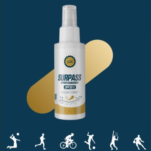 Spray proti slnku SURPASS Sports Sunscreen SPF 30+ white