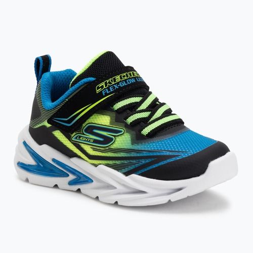 Detské topánky SKECHERS Flex-Glow Ultra black/blue/lime
