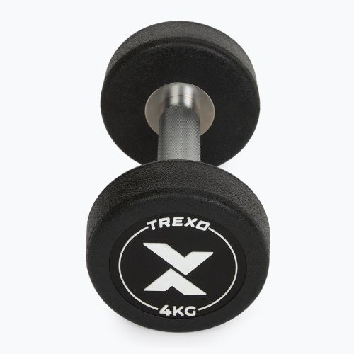 Gumová liatinová činka XTREXO Pro 4 kg black
