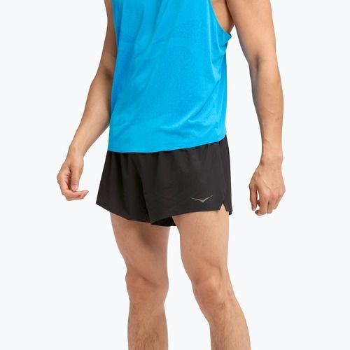 Pánske bežecké šortky HOKA Race Day Split black