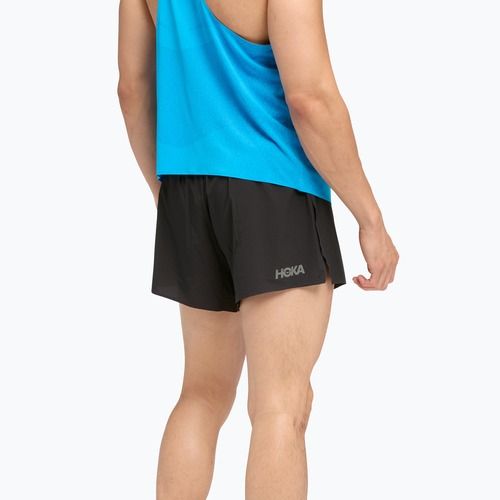 Pánske bežecké šortky HOKA Race Day Split black