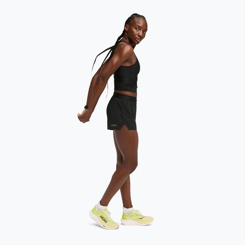 Dámske bežecké šortky HOKA Race Day Split black