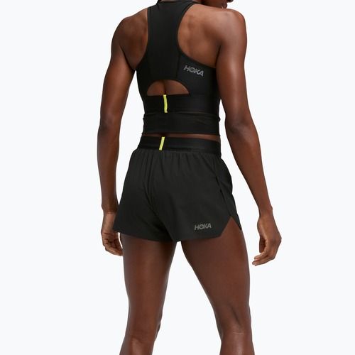 Dámske bežecké šortky HOKA Race Day Split black