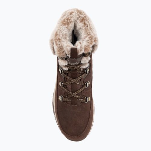 Dámske topánky Skechers Trego Snow Worries chocolate