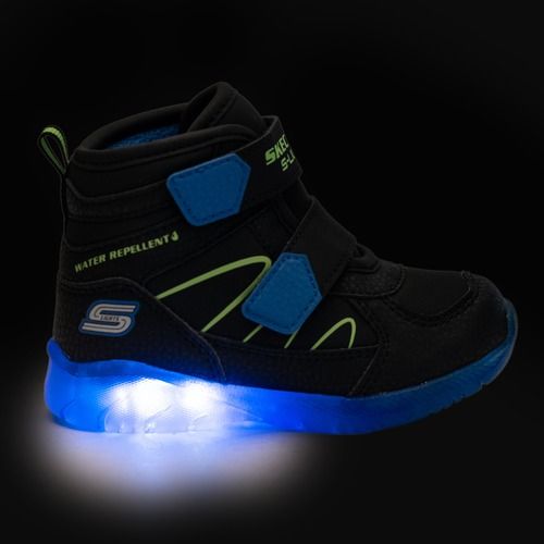 Detské topánky SKECHERS Illumi-Brights Splash Beams black/blue/lime