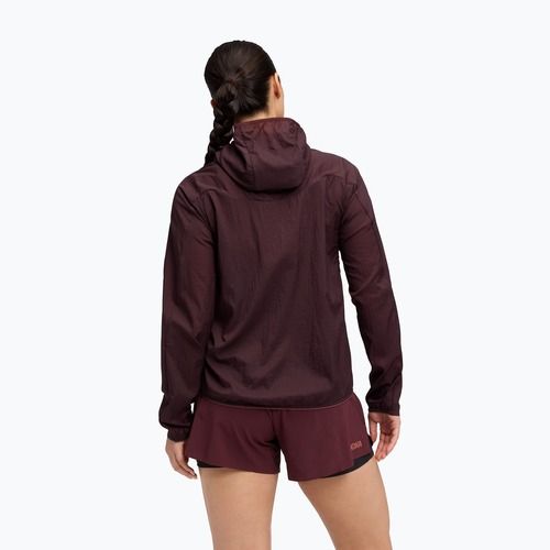 Dámska bežecká bunda HOKA Skyflow black cherry