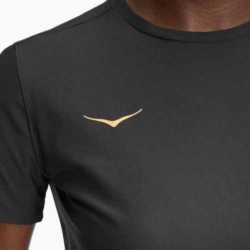 Dámske bežecké tričko HOKA Airolite 2.0 black/gold