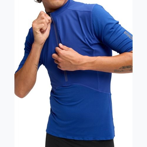Pánske bežecké tričko HOKA Skybreeze ultramarine