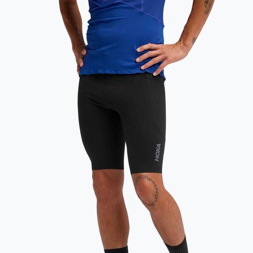 Pánske bežecké legíny HOKA Skybreeze Half black