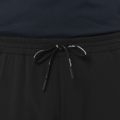 Pánske bežecké nohavice Salomon Shakeout Hexaflow deep black