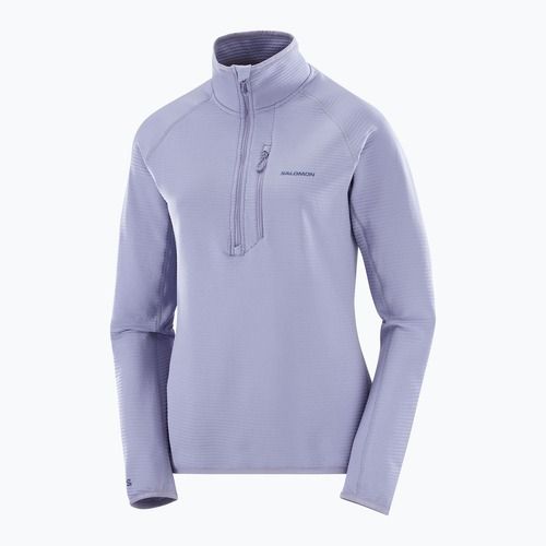 Dámska trekingová mikina Salomon Essential Lightwarm Half Zip blue granite