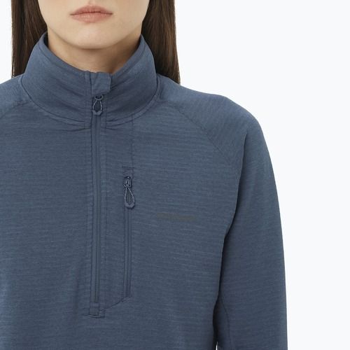 Dámska trekingová mikina Salomon Essential Lightwarm Half Zip blue night