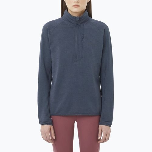 Dámska trekingová mikina Salomon Essential Lightwarm Half Zip blue night