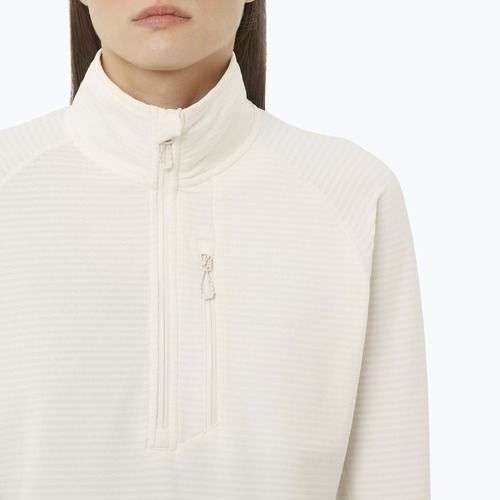 Dámska trekingová mikina Salomon Essential Lightwarm Half Zip whisper white