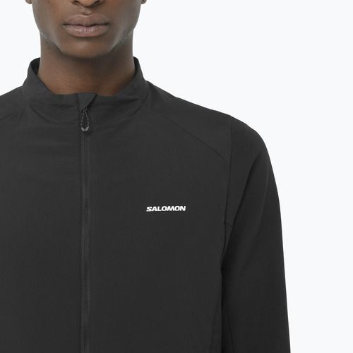 Pánska bežecká mikina Salomon Mountain Flex Hybrid deep black