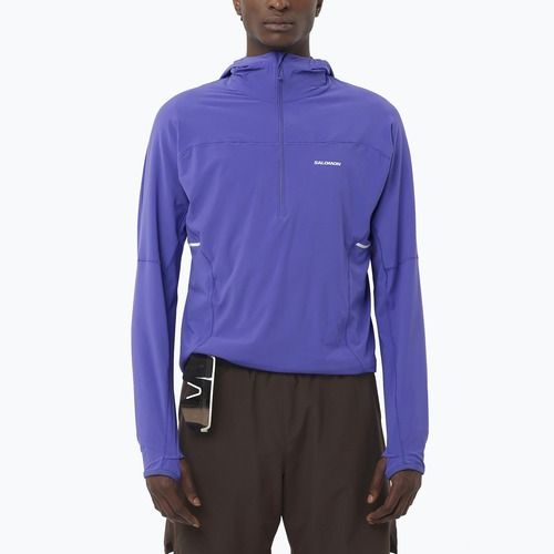 Pánska mikina Salomon Sense Aero Half Zip Hoodie libery