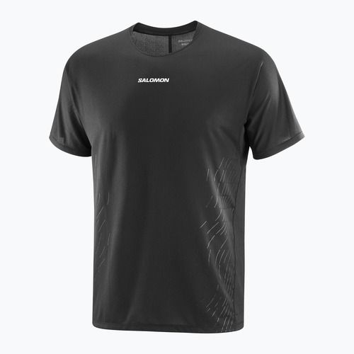 Pánske bežecké tričko Salomon Sense Aero GFX deep black