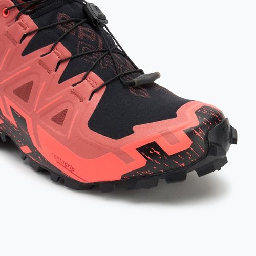 Pánske bežecké topánky Salomon Spikecross 6 GTX cow hide/black/neon flame